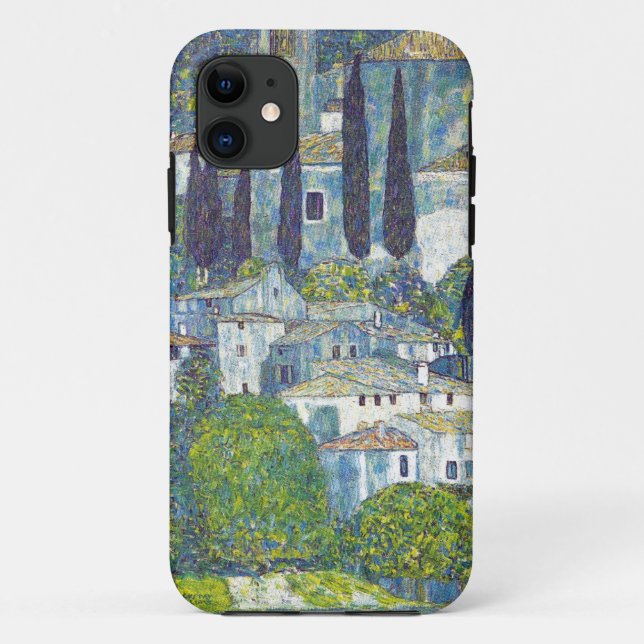 Klimt Blau-Stadtbild Case-Mate iPhone Hülle (Rückseite)