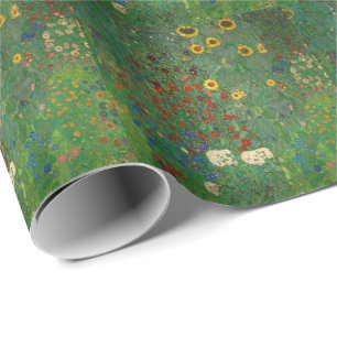 Klimt "Blumengarten" Garten Blumen Floral Geschenkpapier