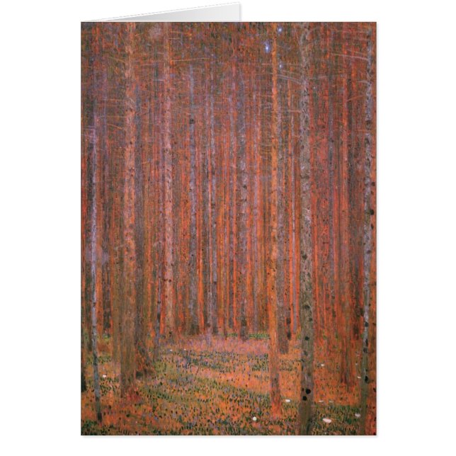 Klimt - Bretterwald I, Gemälde von Gustav Klimt (Vorne)
