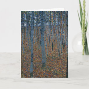 Klimt Buchenhain I Waldlandschaftskunst Karte