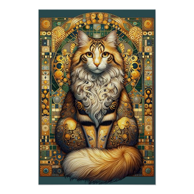 Klimt Cat1 Poster (Vorderseite)