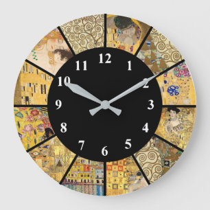 Klimt Clock - Der berühmte Künstler Große Wanduhr