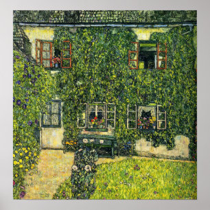Klimt - Das Haus von Guardaboschi 1912 Poster