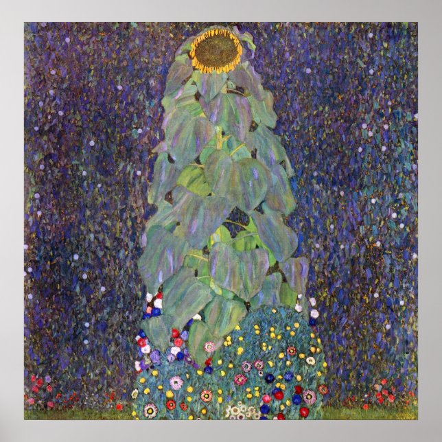 Klimt ~ Das ist Sonnenblume Poster (Vorne)