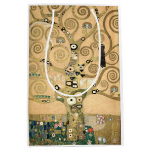 Klimt - Der Baum des Lebens Magnetkarte Mittlere Geschenktüte