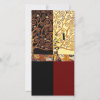Klimt, der Kuss, Art Lesezeichen Card