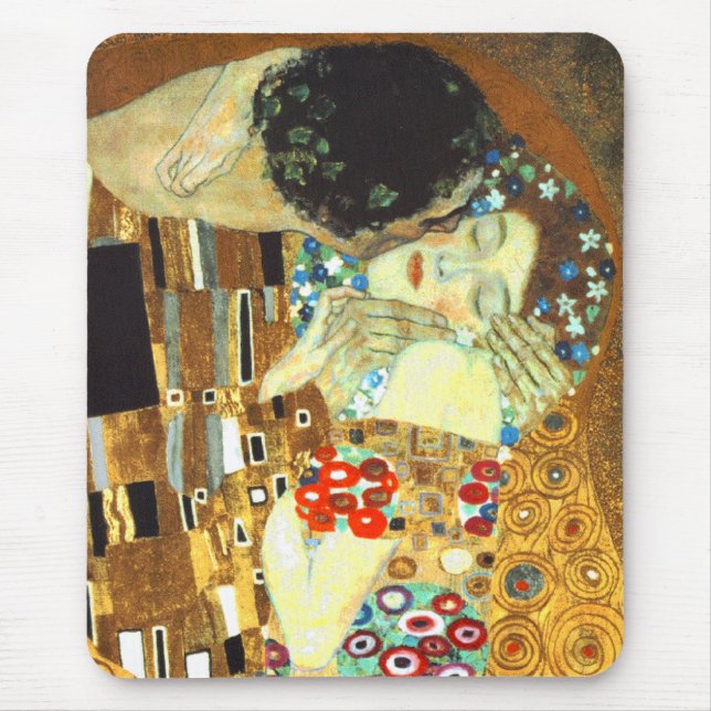 Klimt: Der Kuss Mousepad (Vorne)
