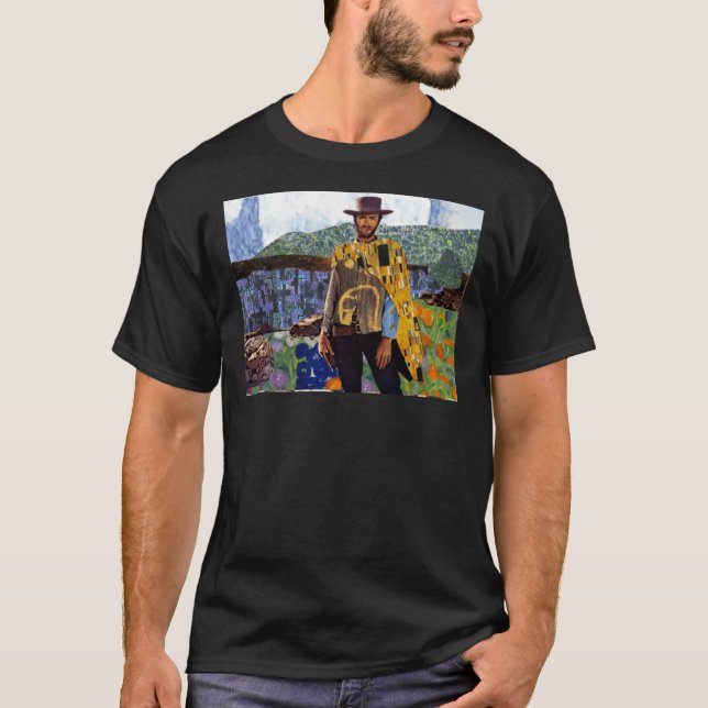 Klimt Eastwood Poster T-Shirt (Vorderseite)