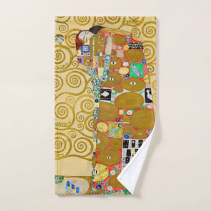 Klimt Erfüllung Mosaik: Vintage Stoclet-Fries Badhandtuch Set