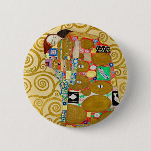 Klimt Erfüllung Mosaik: Vintage Stoclet-Fries Button