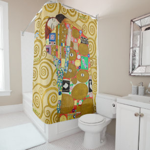 Klimt Erfüllung Mosaik: Vintage Stoclet-Fries Duschvorhang
