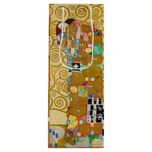 Klimt Erfüllung Mosaik: Vintage Stoclet-Fries Geschenktüte Für Weinflaschen