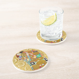 Klimt Erfüllung Mosaik: Vintage Stoclet-Fries Getränkeuntersetzer