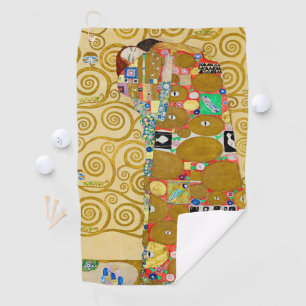 Klimt Erfüllung Mosaik: Vintage Stoclet-Fries Golfhandtuch