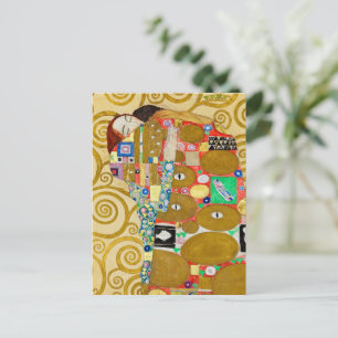 Klimt Erfüllung Mosaik: Vintage Stoclet-Fries Postkarte