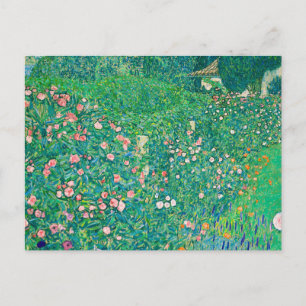 Klimt Floral Italienische Landschaft Jugendstil Postkarte