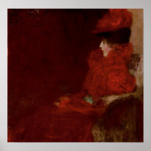 Klimt - Frau in einem Sessel 1897 Poster