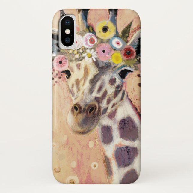 Klimt Giraffe | In Blume verziert Case-Mate iPhone Hülle (Rückseite)