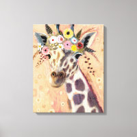 Klimt Giraffe | In Blume verziert