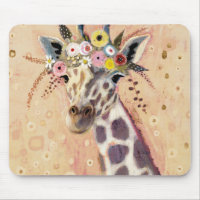 Klimt Giraffe | In Blume verziert