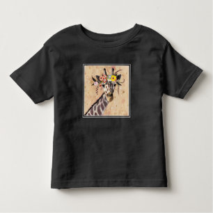 Klimt Giraffe Krone der Blume Kleinkind T-shirt