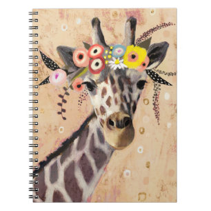 Klimt Giraffe   Krone der Blume Notizblock