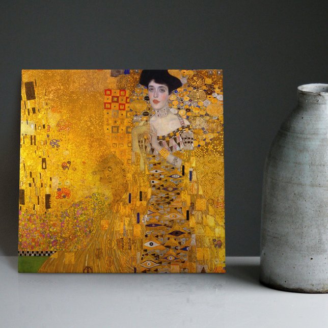 Klimt Golden Lady Adele Bloch Bauer Art Nouveau Fliese (Von Creator hochgeladen)