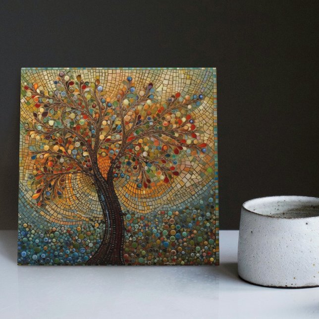 Klimt Golden Tree Abstraktes Jugendstil Fliese (Von Creator hochgeladen)