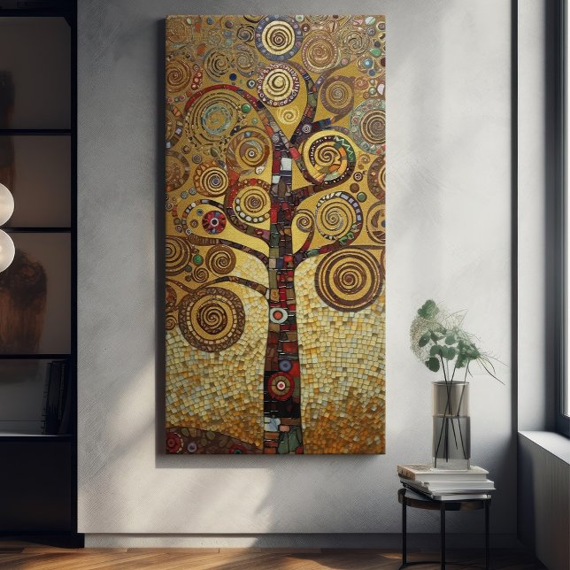 Klimt Golden Tree Abstraktes Jugendstil Leinwanddruck (Von Creator hochgeladen)