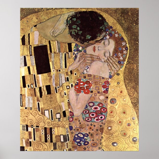 Klimt Gustav ~ Das Kiss Poster (Vorne)