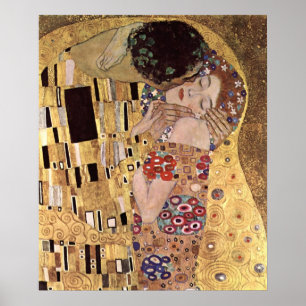 Klimt Gustav ~ das Kuss-Plakat Poster