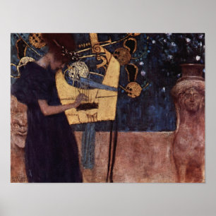 Klimt Gustav das Musik-Plakat Poster