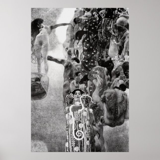 Klimt Gustav ~ Medicine 1907 Poster (Vorne)