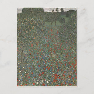 Klimt, Gustav Mohnfeld 1907 Technik?l auf Leinw Postkarte