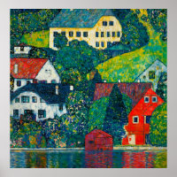 Klimt "Häuser bei Unterach am Attersee"