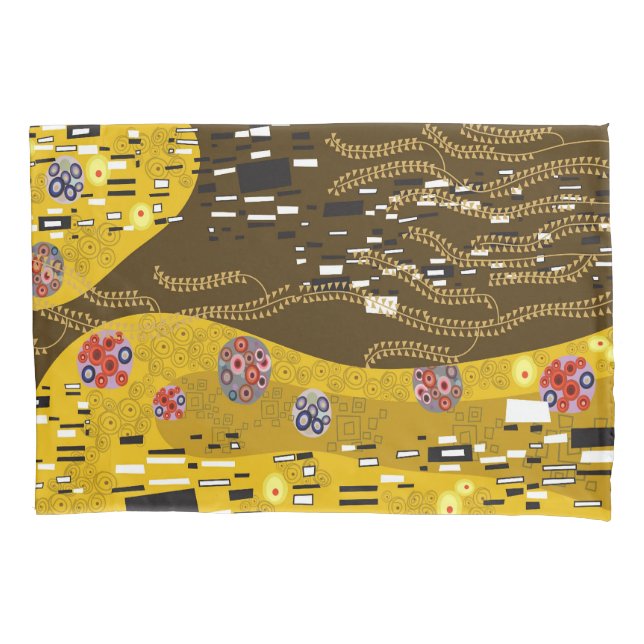 Klimt Inspiriert Gold Jugendstil Der Kuss Kunst Kissenbezug (Vorderseite)