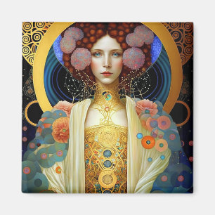 Klimt Inspiriert Königin Goddess Fantasy Art Magnet