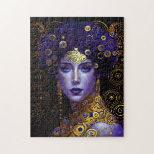 Klimt Inspiriert Königin Goddess Jigsaw Puzzle
