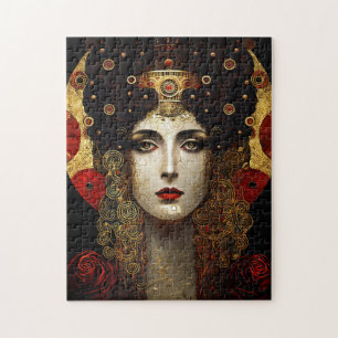 Klimt Inspiriert Königin Goddess Puzzle