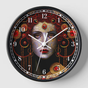 Klimt Inspiriert Königin Goddess Uhr