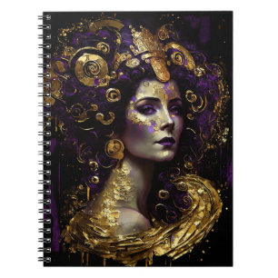 Klimt Inspiriert Queen Goddess Notebook Notizblock