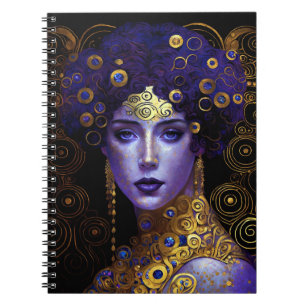Klimt Inspiriert Queen Goddess Notebook Notizblock