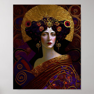 Klimt Inspiriert Queen Goddess Poster