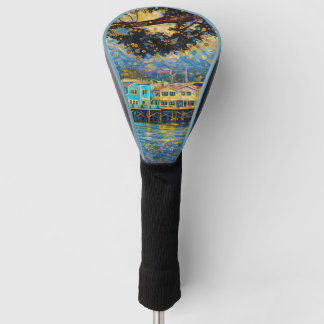 Klimt-inspirierte Golden Monterey Harbor Träume Golf Headcover