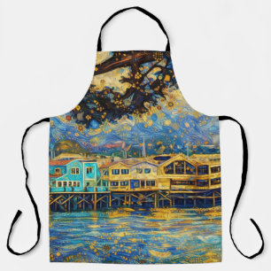 Klimt-inspirierte Golden Monterey Harbor Träume Schürze