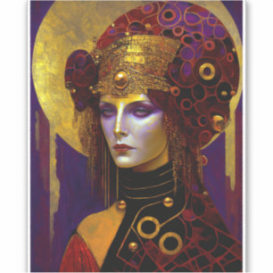 Klimt Inspirierte Queen Goddess Sticker
