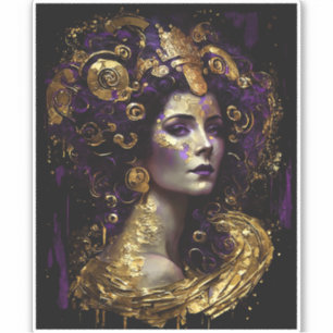 Klimt Inspirierte Queen Goddess Sticker