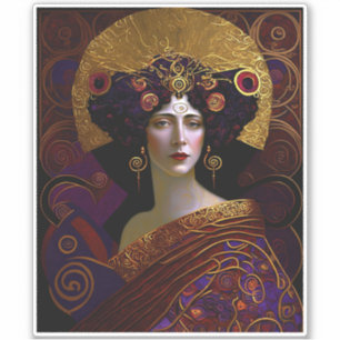 Klimt Inspirierte Queen Goddess Sticker