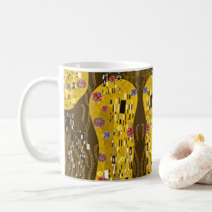 Klimt Inspiriertes Goldenes Muster Jugendstil Kaffeetasse