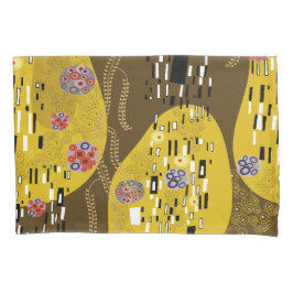 Klimt Inspiriertes Goldenes Muster Jugendstil Kissenbezug